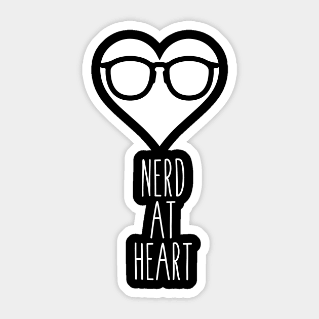 Nerd At Heart Sticker by atheartdesigns